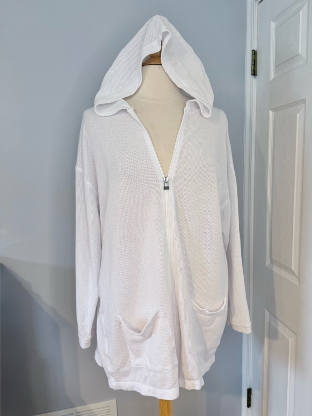 Nordstrom Waffle Knit Oversized Hoodie